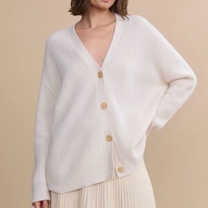 Jenni Kayne Cashmere Cocoon Cardigan Neutral Capsule Essential Cashmere Sweater